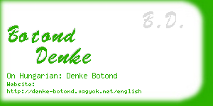 botond denke business card